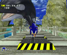 Dank der Beschleunigungsstreifen macht Sonic mit Leichtigkeit auch einem Speedy Gonzales Konkurrenz.