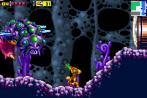 Diese monströse Fliege will Samus an den Anzug!  Das Spiel läuft auch bei gro&szlig;en Gegnern absolut flüssig.