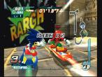 Dreister gehts nicht: Mitten im Rennen krallt sich Sonic Knuckles Ringe.