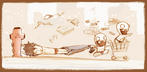 Rabbids Go Home - Concept Art - Human Steal Pants