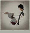 Rabbids Go Home - Posing - Rabbid vs. Human