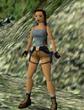 Grünes T-Shirt, kurze Hosen und die Tomb-Raider-typischen Doppelpistolen prägen bis heute das Bild von Lara Croft.