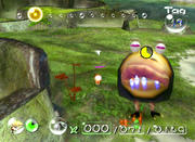 Dieses Biest hat seinen Hunger gerade mit ein paar Pikmin gestillt!