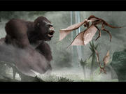 King Kong: Riesenaffe und Riesenechsen