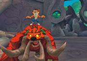 Oh-oh! Sieht so aus, als würde Nasenbeutler Crash bald die Kontrolle über diesen hornigen Typen verlieren. 
BILD: VIVENDI GAMES