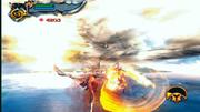 Auf dem Rücken des Pegasus wird Kratos auch nicht gerade zu einem freundlicheren Wesen.
BILD: PLAYZONE
