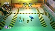 Wie in den original Sonic-Spielen geht es im Sonic The Hedgehog-Minigame ums Ringe einsammeln. Aber Vorsicht! Immer schön auf die Spikes achten...