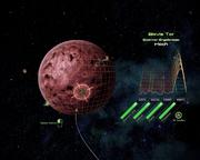 Nebenaufträge werden verfügbar, indem man Planeten anklickt und kurz mit dem Zielcursor absucht. Danach kann man sogleich mit der Mission starten. Auch Rohstoffe sammelt man auf diese Weise, allerdings nimmt das ziemlich langweilige Minispiel dann zuviel Zeit in Anspruch.