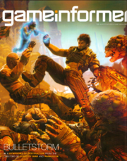 Das offizielle Gameinformer-Magazincover mit Bulletstorm-Artwork.