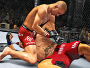 UFC Undisputed 2010-Vorschau: Aufgabetechniken wie diesen Kimura könnt ihr in eine andere Aktion verwandeln - vorausgesetzt, der Kämpfer beherrscht dies. 