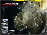 Die komplette Welt von Need for Speed: Hot Pursuit aus der Vogelperspektive.