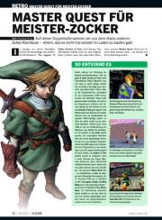 Im Retro-Teil widmen wir uns unter anderem dem Zelda-Alternativ-Abenteuer Master Quest.