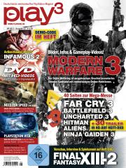 Das Titelbild der play3 08/11