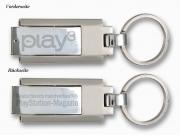 So sieht er aus, der edle play3-USB-Stick, auf den sich die Gewinner freuen dürfen.