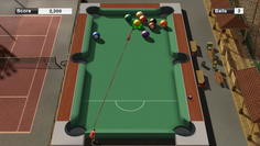 Screenshot zum Mini-Spiel Pot-Shot aus Virtua Tennis 2009.