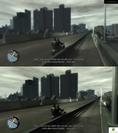Screenshot-Vergleich zwischen der PS3- (oben) und Xbox-360-Version (unten) von GTA 4: Episodes from Liberty City. Hinweis: Klickt auf 'Bild in Originalgröße', um euch den entsprechenden Vergleich in der vollen Auflösung anzuschauen. (1)