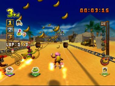 Screenshots, die vierte: DK Bongo Blast in der Wüste!