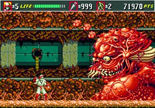 A Sega nunca ficou pra trás com títulos como Shinobi concorrendo com Ninja Gaiden