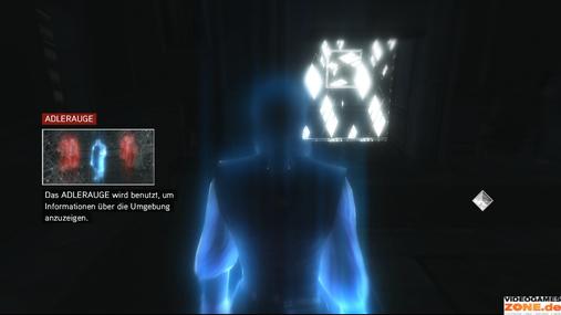 Nach dem Gespr&auml;ch mit Giovanni kehrt Ezio zum Anwesen der Familie zur&uuml;ck. Im Inneren benutzen Sie das Adlerauge, um die versteckte T&uuml;r zu entdecken. Dahinter nehmen Sie den Inhalt der Truhe an sich.