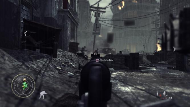 Call of Duty 5 - Endzeitstimmung: Das zerstörte Berlin wirkt herrlich düster und bedrohlich. (BILD: play³)
