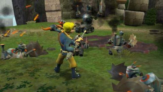 Jak und Daxter, hier noch in alter Optik zu sehen, werden ab Februar dieses Jahres in HD-Grafik erstrahlen.