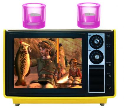 Aber Teelichter auf dem TV tun's genauso.