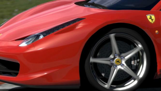 Mit Blick auf die Felge: So detailliert schaut Gran Turismo 5 inzwischen aus.