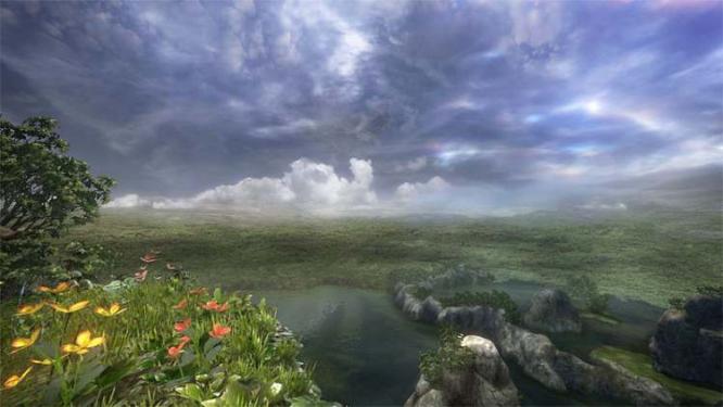 Abwechslung: Keine Gegend in Final Fantasy XIII gleicht der anderen. Die Dschungellandschaft gehört zu den Highlights.