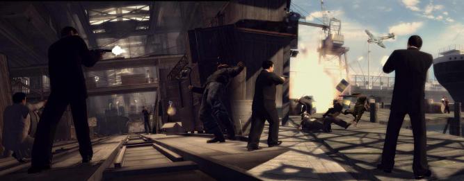Fake-Bilder: Na, erkennt ihr alle im Screenshot enthaltenen Spiele? Mafia 2 ist natürlich unübersehbar mit von der Partie.