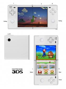 Nintendo 3DS: Fake-Screenshot zum neuen Nintendo-Handheld zeigt eine Montage aus Nintendo DSi-Teilen.