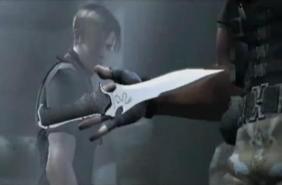 Resident Evil 4 - Leon gegen Krauser: Erfolgreich eingesetzt wurden Quick Time Events auch in Resident Evil 4. Besonders in den zahlreichen Action-Sequenzen gelang es Capcom, die Tastenkombination sehr passend einzubinden. Videosequenzen wurden teilweise aufgelockert und Gegner mit einem finalen Tastendruck aus dem Verkehr gezogen. Unser Lieblings-Quick-Time-Event ist der Messerkampf gegen Krauser.