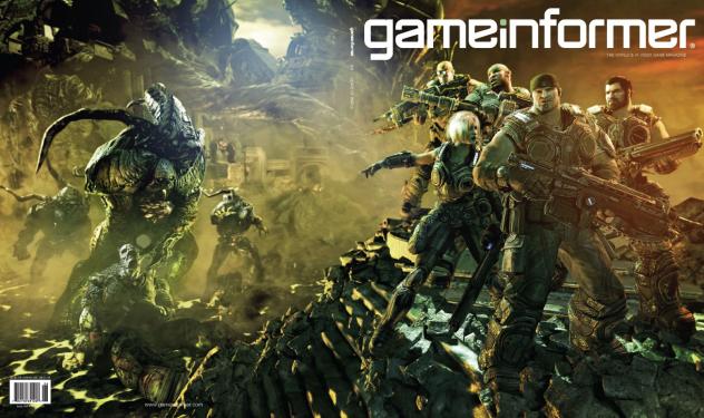 Gears of War 3 auf dem Cover der Gameinformer. 