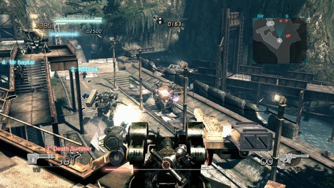 Lost Planet 2 im Test: Wenn euch ein Gegner mit zwei Vital Suits attackiert, könnt ihr froh sein, wenn ein Geschützturm in der Nähe ist.