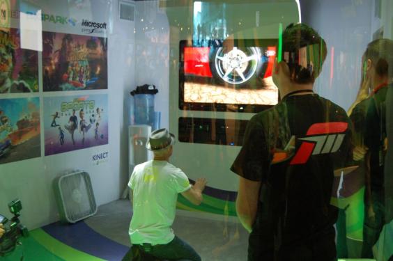 Fotos von der E3 2010 zur Kinect-Steuerung von Microsoft. (Xbox 360) 