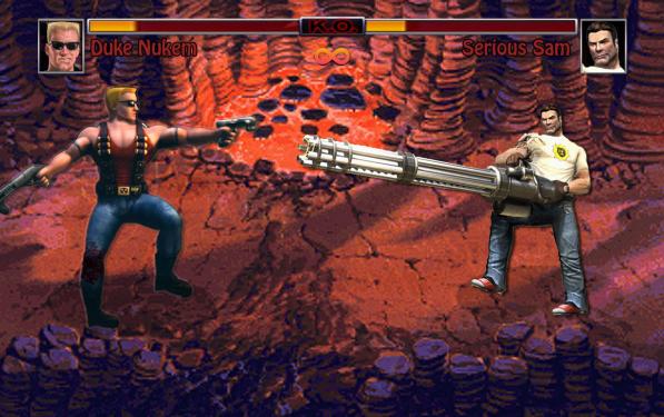 Duke Nukem gegen Serious Sam