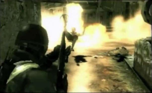 Fette Explosionen bei Resident Evil: The Mercenaries 3D.