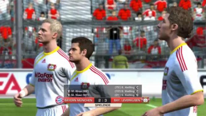 Das Bundesliga-Topspiel FC Bayern München gegen Bayer Leverkusen im neuen FIFA-11-Video. 