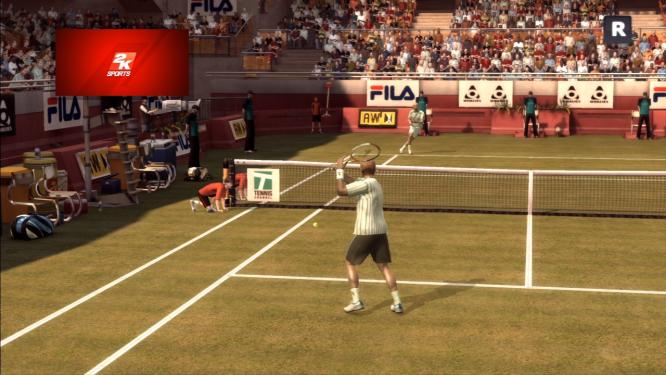 Bum-Bum-Boris: Neben mehreren anderen spielbaren Tennis-Legenden dürft ihr mit Boris über den Platz hechten.