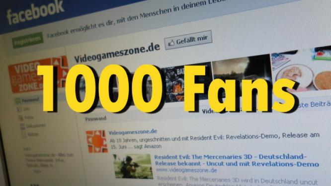 Videogameszone-Gewinnspiel - Bei 1000-Fans auf Facebook startet ein neues Gewinnspiel