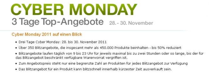 Amazon startet mit seinem Cyber-Monday. Sichert euch Top-Angebote zu Top-Preisen!