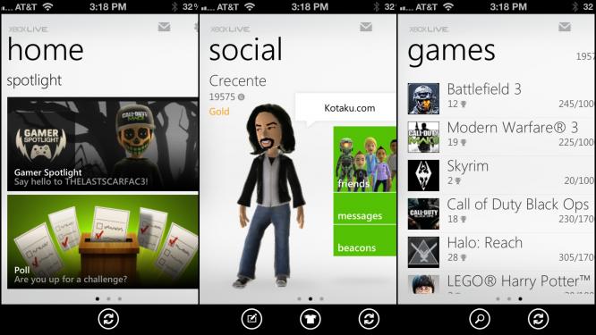 Mit dem neuen Dashboard-Update für die Xbox 360 ist auch eine Smartphone-App für Windows Phone- und iOS-Handys erschienen. Mit dieser App lässt sich unter anderem der Gamertag verwalten.