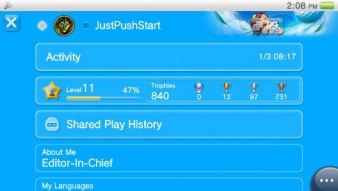 Einmal über die PS Vita auf dem PSN-Profil eines Freundes angelangt, genügt ein Klick auf das oben rechts befindliche Icon, um dessen Freundesliste aufzurufen.