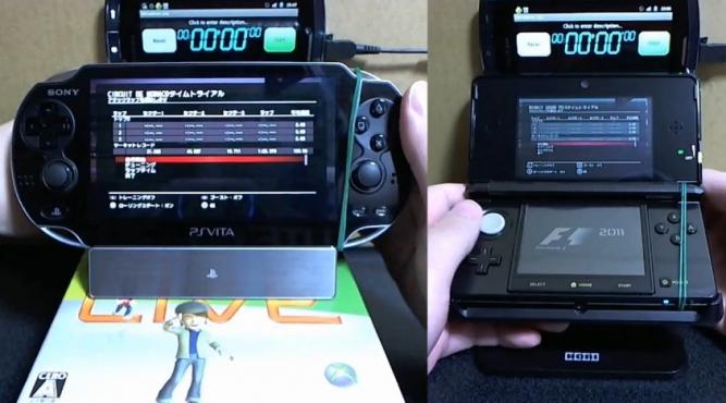 PS Vita vs. Nintendo 3DS im Akku-Test - Video zeigt Akku-Laufzeiten der beiden Handhelds in F1 2011
