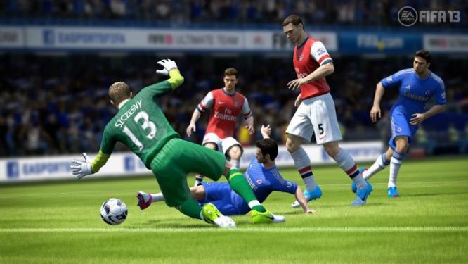 Electronic Arts hat die Grafik des Publikums und Spielfeldes für die Wii U-Version von FIFA 13 aufgepeppt.