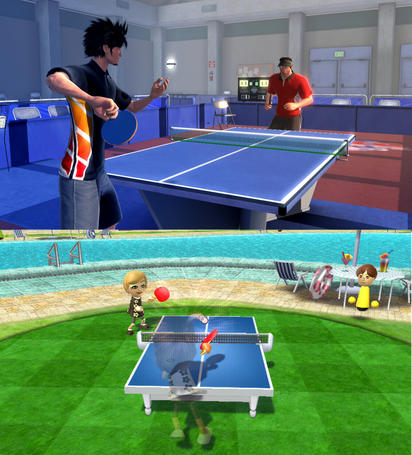 [11/03/10] Sony kopiert Nintendo-Spiele: Oben Tischtennis aus Sports Champions, unten Tischtennis aus Wii Sports.