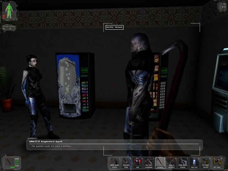 [26/11/01] (2000) Bis heute praktisch unerreicht: Deus Ex (PC / PS2) ist ein Musterbeispiel, was die Kombination aus Rollenspiel und Shooter betrifft. 
