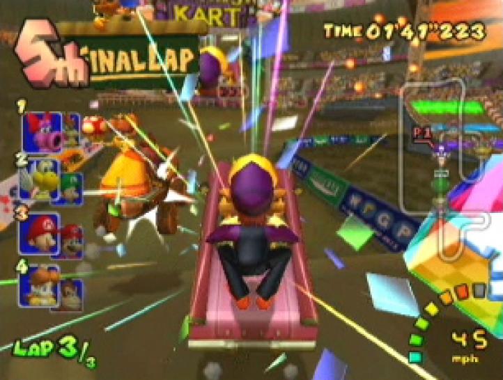 [15/10/03] Wario und Waluigi sammeln eine Fragezeichen-Box ein.