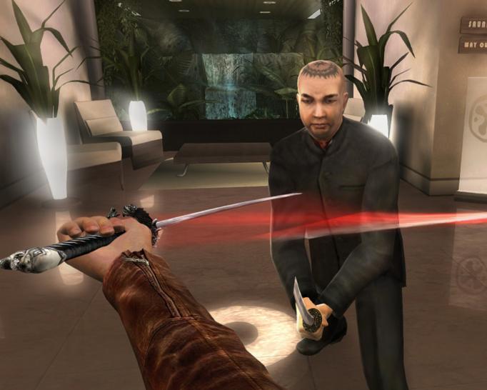 [18/09/06] Splatter bleibt in Red Steel außen vor - stattdessen gibt es Lichteffekte wie diesen. BILD: UBISOFT