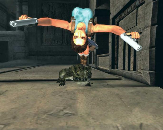 [27/03/07] Für die Lara von heute wurde das Leveldesign auf den Kopf gestellt.  BILD: EIDOS