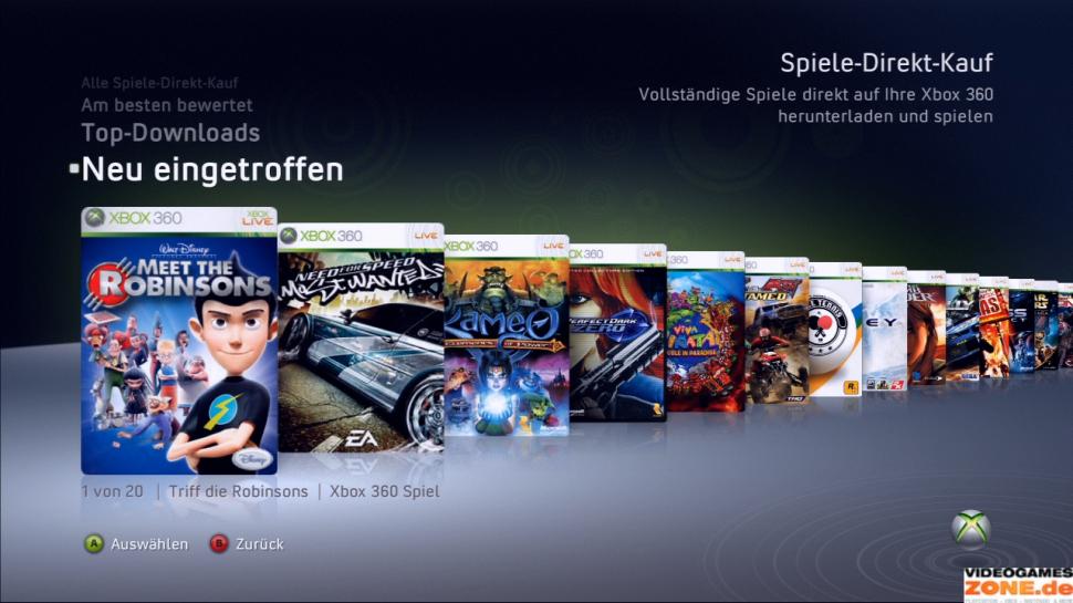 [11/08/09] Die Games on Demand-Spiele für Xbox 360: Endlich erhältlich!